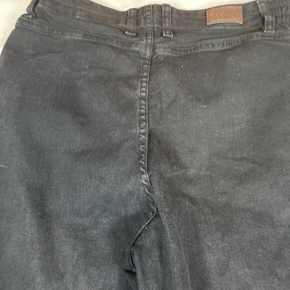 Lee Side Elastic Relaxed Fit 14 Medium Cotton Blend Black Jeans - Picture 8 of 10